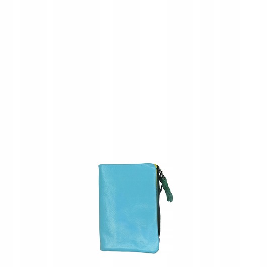 portfele damskie Portfel damski mały skórzany na prezent miejsce na banknoty monety OLIVKA