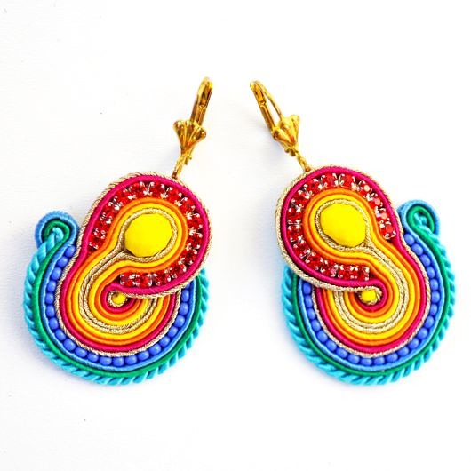 kolczyki soutache Kolczyki soutache RAINBOW