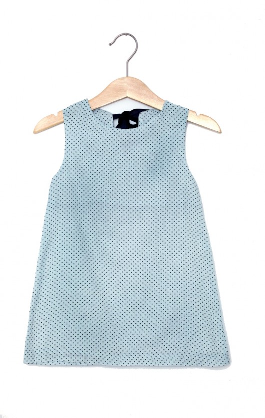 Sukienka trapezowa NAVY DOTS vintage RoseandTito