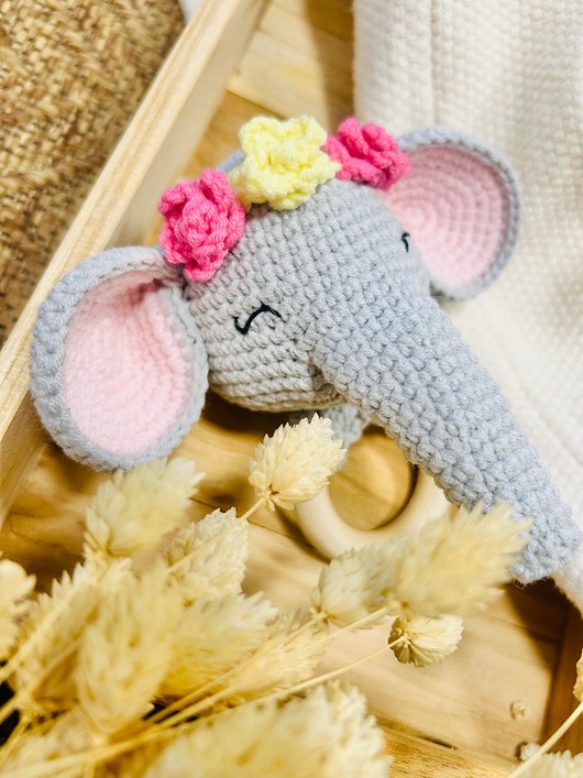 zabawki - inne Grzechotka na szydełku