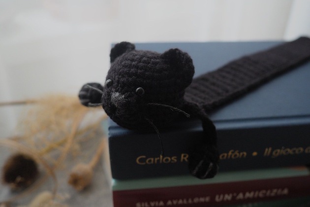 zakładki do książek Zakładka do Książki Czarny KOTEK