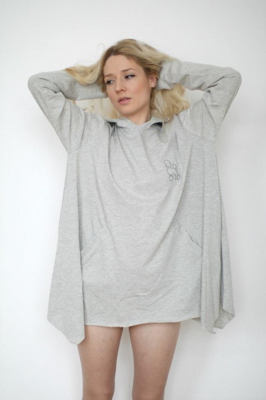 Hoodie Pudlove (szary)  Pudle w Pudle