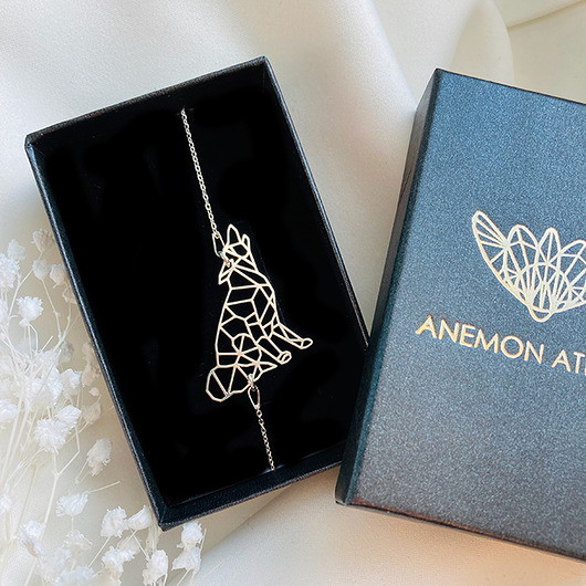 bransoletki złote BRANSOLETKA wilk srebro 925 , wilczek