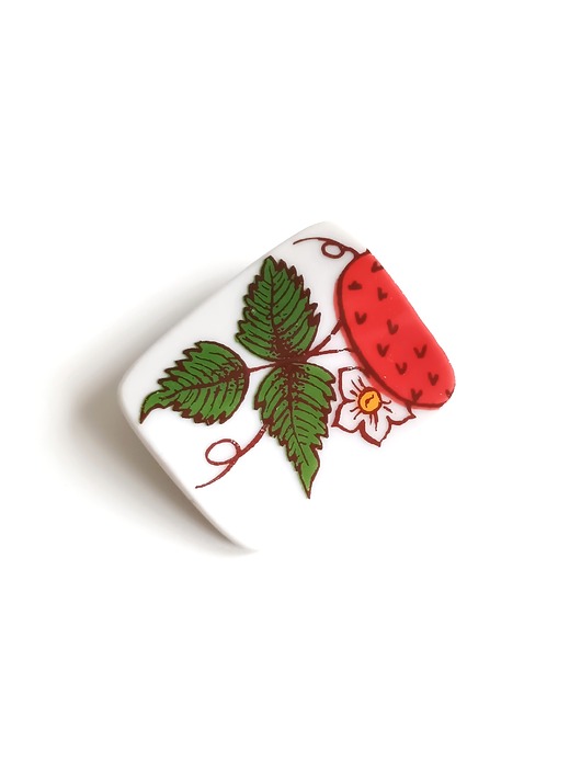 broszki Broszka z truskawką
