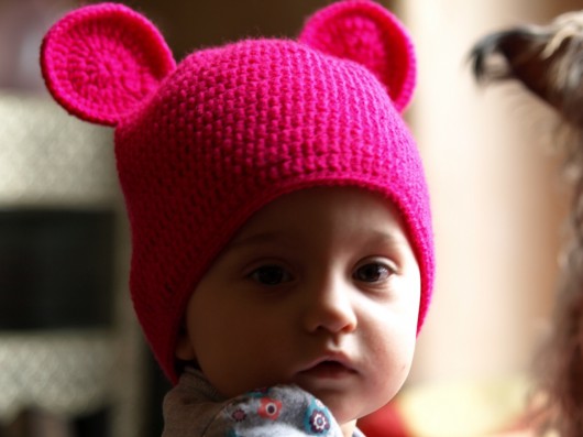 różowa myszka 3-6m. Borky