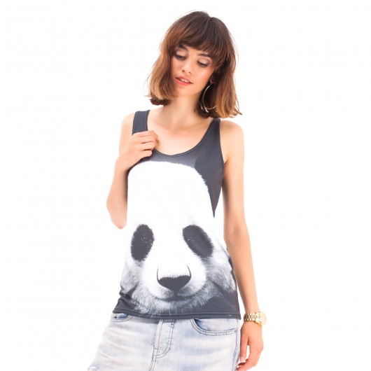 Panda tank-top Mr Gugu Miss Go
