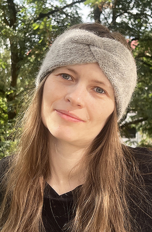 opaski do włosów Opaska alpaka, jedwab, szara