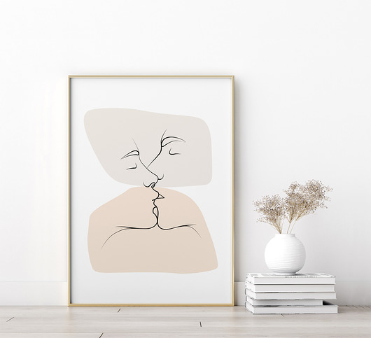 The Kiss - print Paperblue Studio