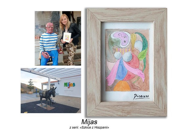 grafiki i ilustracje Obraz ręcznie malowany +rama kopia Picasso Hiszpania