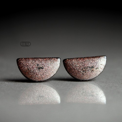 kolczyki ceramiczne Drobinki/stal chirurgiczna/