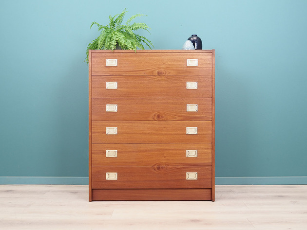 komody i szafki Komoda czereśniowa, lata 70, duński design, produkcja: Dania