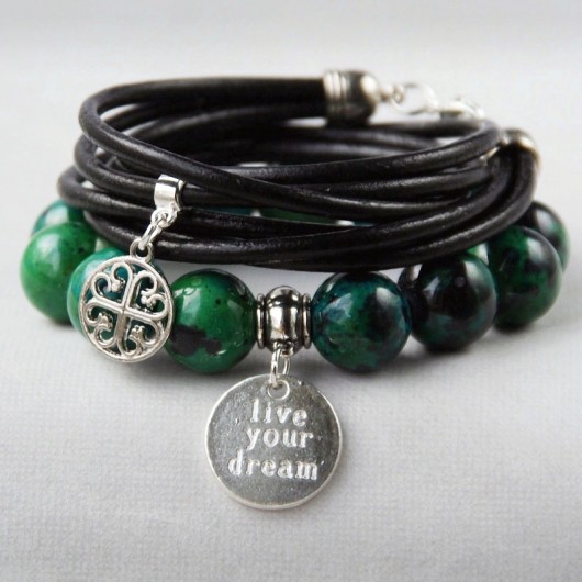 KOMPLET :: emerald green & black I kaktusia