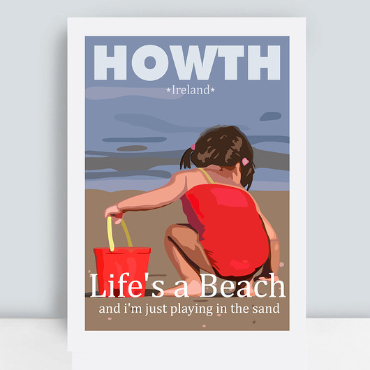 obrazy i plakaty do pokoju dziecięcego Plakat  Plaża