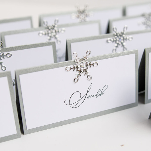 Ślub - inne Zestaw zimowej papeterii ślubnej