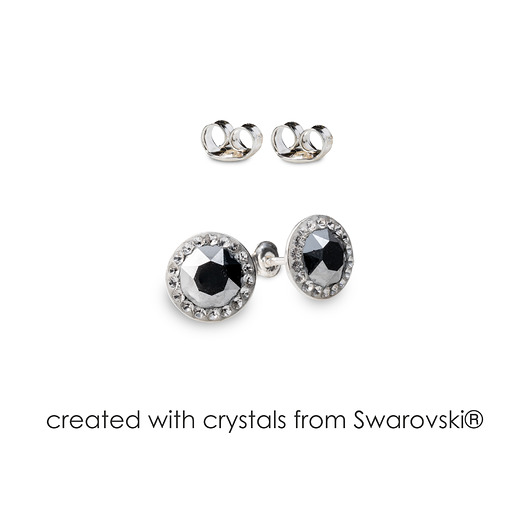Srebrne kolczyki z kryształami marki Swarovski Alessandra unique