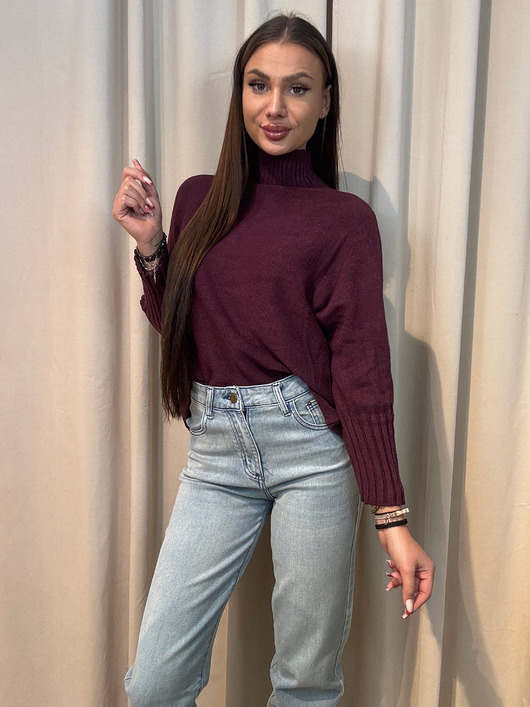 swetry damskie  Wiskozowy golf Prugna