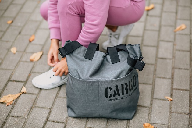 torby na ramię Torba medium grey z kieszeniami