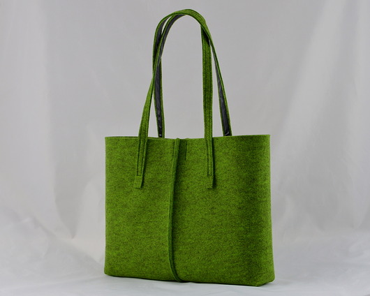 Duża Torebka - Minimalistyczna -Niska Zielona Green Sheep
