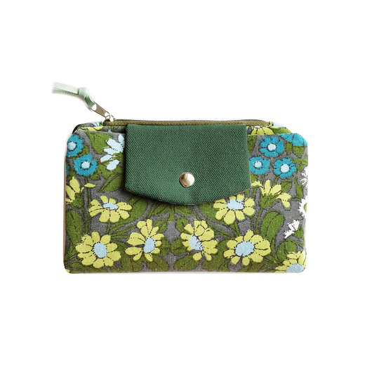portfele damskie Portfel Boho Maxi - Zielona Łąka