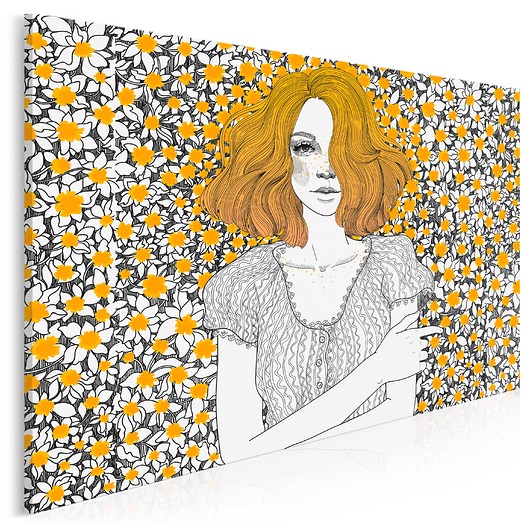 90101 Obraz na płótnie RUDOWŁOSA 120x80 VAKUdsgn