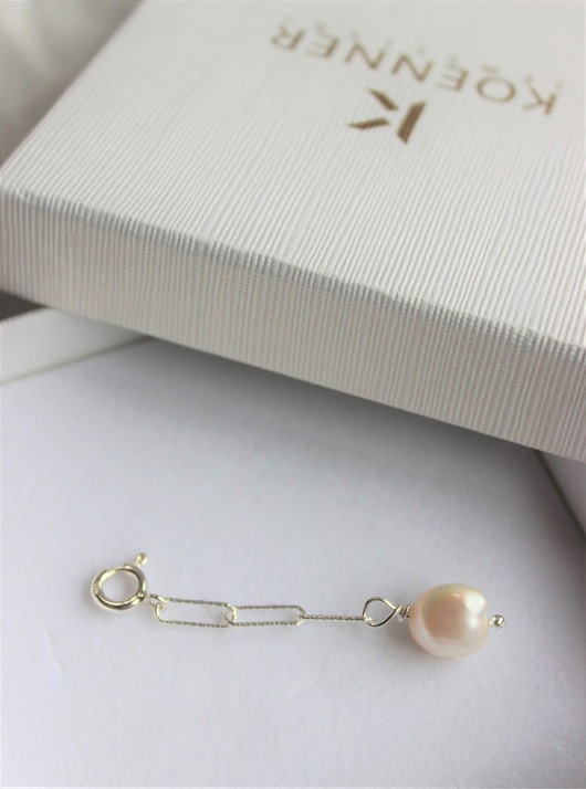 Łącznik 3-ogniwkowy z perłą Ker Jewellery