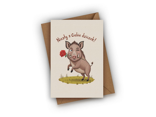 kartki okolicznościowe - wydruki Kartka dla chłopaka - Niezły z Ciebie DZICZEK!