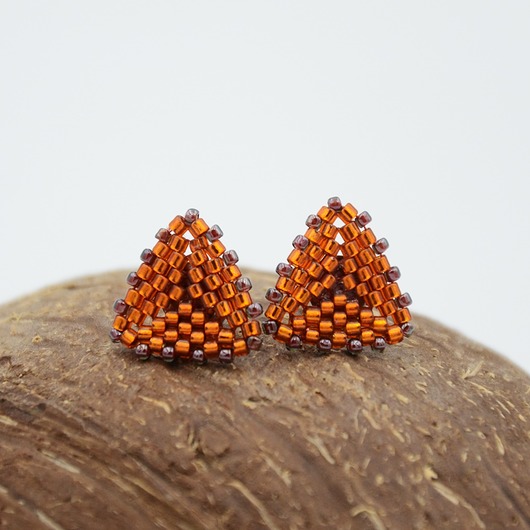kolczyki - inne Triangles orange
