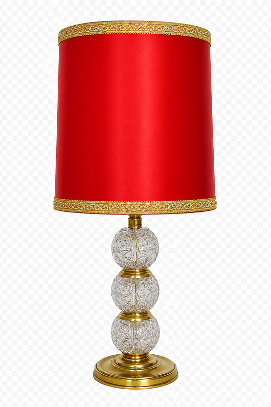 lampy stołowe Kryształowa lampa vintage, lata 70.