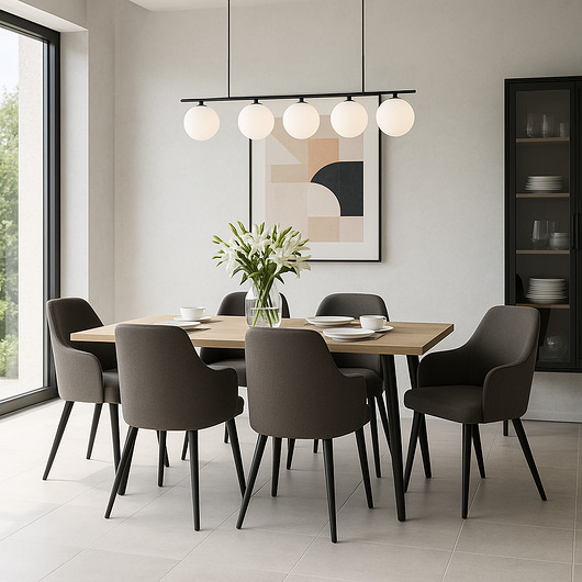 krzesła Producent Krzesło Tapicerowane EMRA WOOD  DELUXE KR-9 tkanina Havana 07