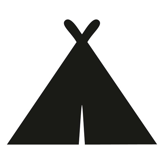 naklejki ścienne do pokoju dziecka Naklejka tablicowa Tipi 120x100cm