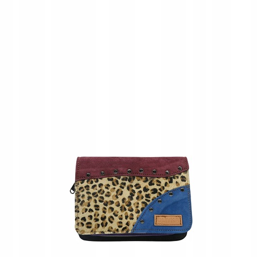 torby na ramię Nerka zamszowa, wygodna unikalna, damska ze skrawków, zero waste, OLIVKA