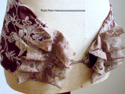 brązowo kwietny przyjemniaczek ruda klara