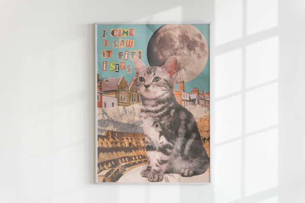 plakaty Plakat KOTONG - POGROMCA BUDYNKÓW (KOLAŻ)