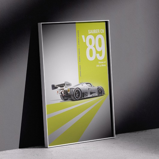 plakaty Plakat Motoryzacja -  Sauber C9