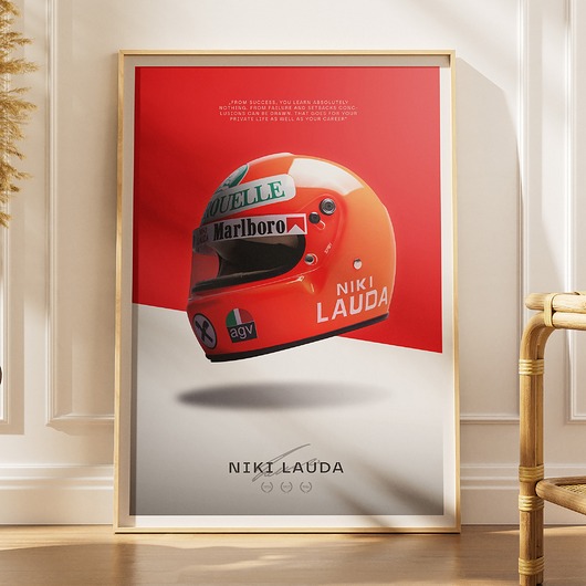plakaty Plakat Tory wyścigowe - Niki Lauda