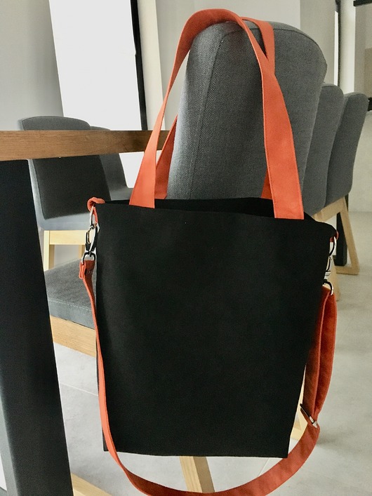 torby na ramię Torba na ramię L - czarny, pomarańcz