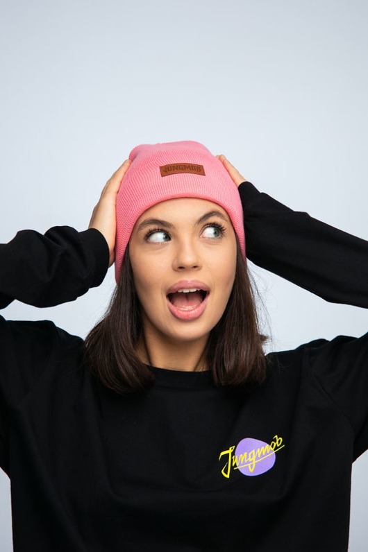 czapki damskie Czapka Beanie Morela