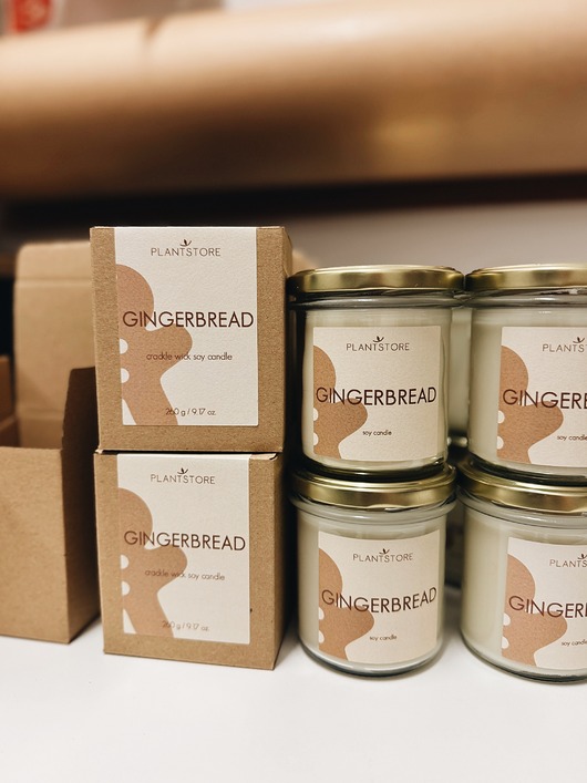 świece zapachowe GINGERBREAD Świeca sojowa DUŻA 260 g
