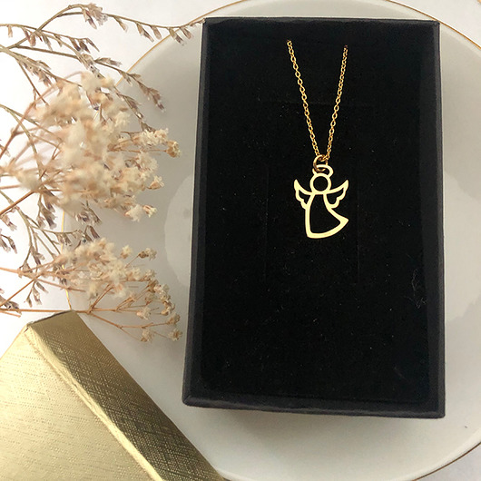 złote naszyjniki ZAWIESZKA aniołek złoto 585 na Święta