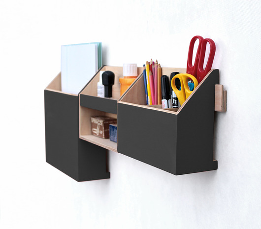 Organizer - zestaw na ścianę Clock Wood Studio