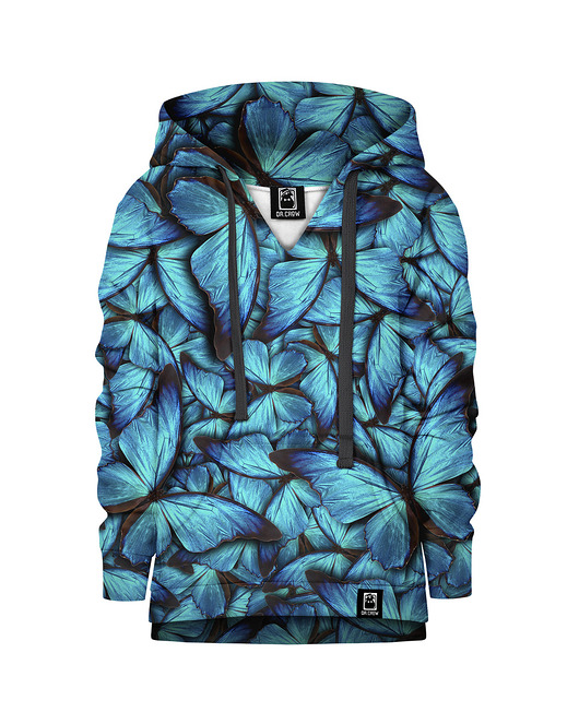 bluzy dla chłopców Bluza Chłopiec DR.CROW Motyle Blue