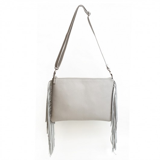 Alice Long Fringe Light Grey  MilliBag