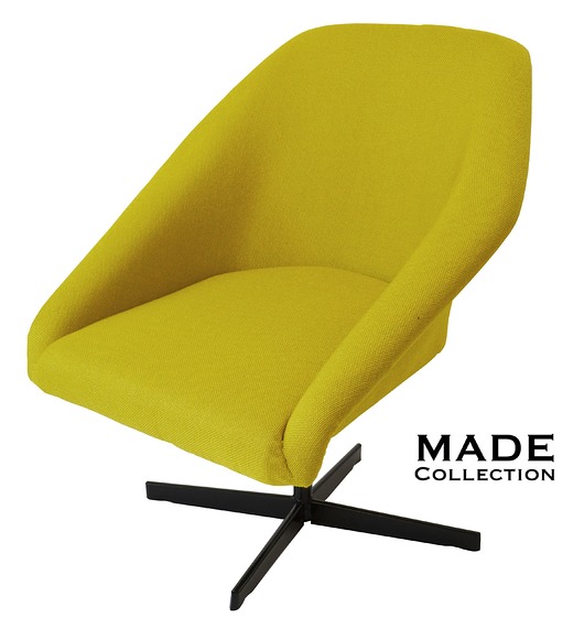 Fotel obrotowy Muszelka lata 60 PRL 'KANAREK' MADECollection