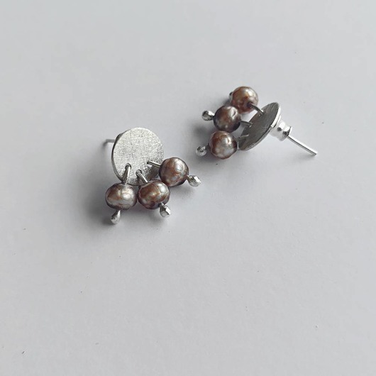 kolczyki z kamieniami Kolczyki OKRĄG