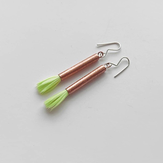 kolczyki z piórami PIÓRKO kolczyki