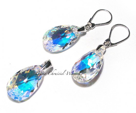 kryształ Swarovski - komplet Gosia Chruściel-Waniek