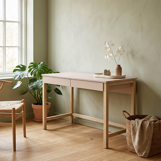 biurka Biurko B-MODEL-5 z dwiema szufladami, 120x60, kaszmirowe, szarobeżowe