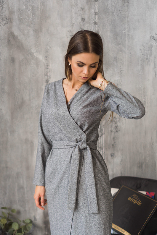 Sukienka Viola Szara Mirons Wear