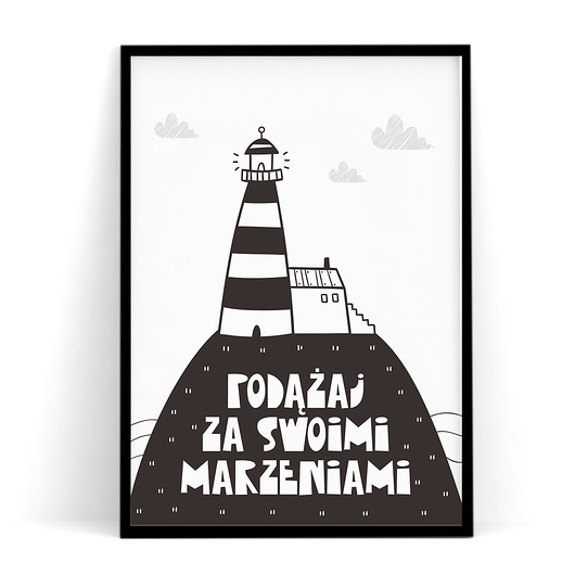 Plakat dziecięcy LATARNIA MORSKA trochę na ścianę