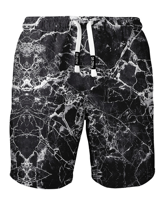 spodnie męskie Shorty Kąpielowe Męskie DR.CROW Marble Black